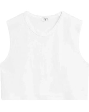 Leset Margo Cropped T-Shirt - White