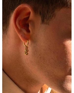 Andres Gallardo Miffy Pendant Single Hoop Earring - Brown