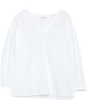 Marc O' Polo V-Neck Blouse - White