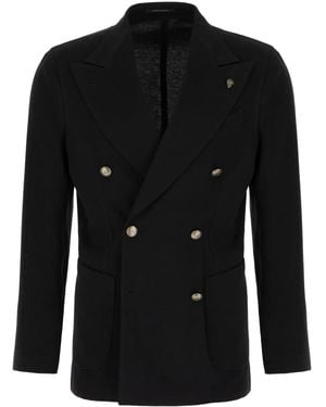 Gabriele Pasini Double-Breasted Buttoned Jacket - Black