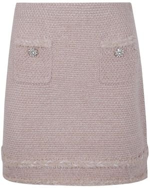 Blugirl Blumarine Tweed-Minirock - Braun