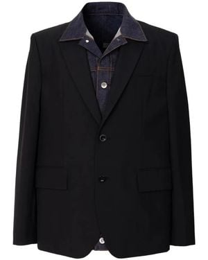Sacai Button-Fastening Jacket - Black