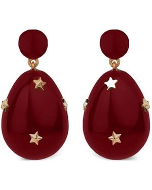 Eshvi Mini Galaxy Hängeohrringe - Rot