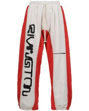 RIVINGTON roi Rebis Penta Logo-Print Track Pants - Red
