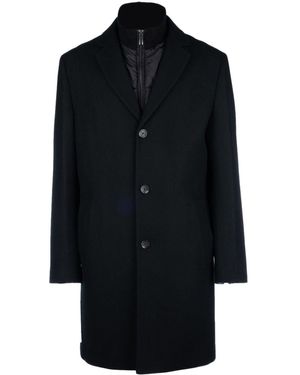 Calvin Klein Single-Breasted Coat - Black