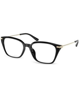 Michael Kors Hainan Logo-Plaque Glasses - Black