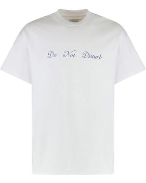 Mr. Saturday Crew-Neck Print T-Shirt - White