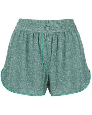Oséree Lurex Design Minishorts - Green