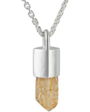 Parts Of 4 Sterling Talisman Imperial Topaz Necklace - White
