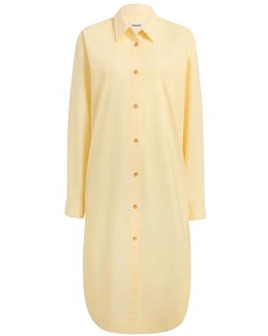 KHAITE Gloria Midi Dress - Natural