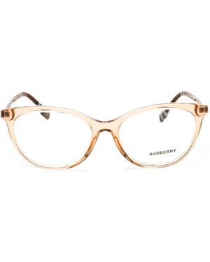 Burberry Oval-Frame Glasses - Natural