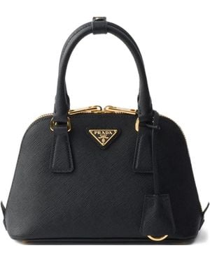 Prada サフィアーノレザー ハンドバッグ - ブラック