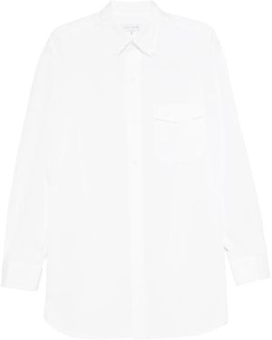 Yohji Yamamoto Chest-Pocket Button-Down Shirt - White