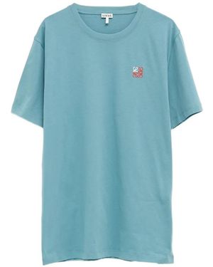 Loewe Embroidery T-Shirt - Blue