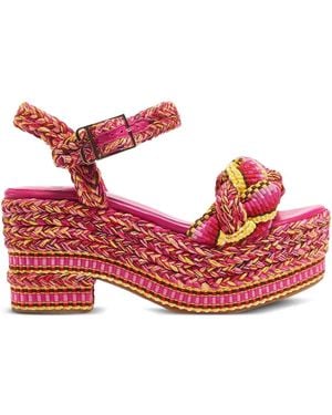 ANTOLINA PARIS 75M Braided Sandals - Red