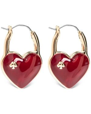 Kate Spade Heart And Spade Earrings - Red