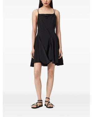 AllSaints Claire Draped Mini Dress - Black