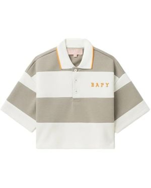 BAPY BY *A BATHING APE® Polo-Oberteil Mit Einsätzen - Weiß