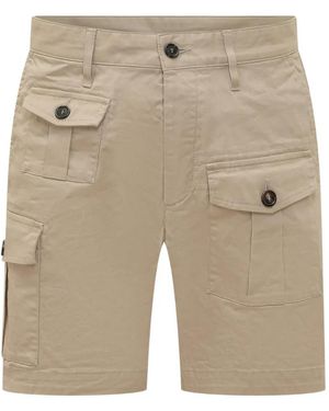 DSquared² Button Cargo Short - Natural