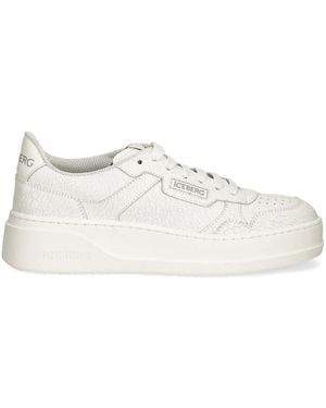 Iceberg Zapatillas Con Cordones - Blanco