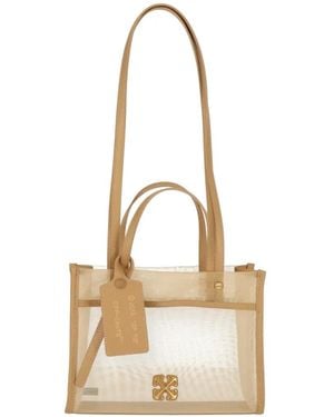 Off-White c/o Virgil Abloh Arrows Mesh Tote Bag - Metallic