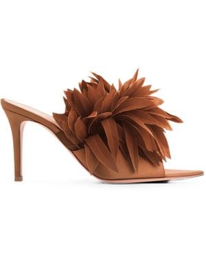 Gianvito Rossi Daniah Mules - Brown