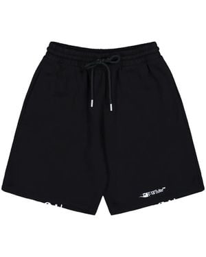 Off-White c/o Virgil Abloh Ink Arrow トラックショーツ - ブラック