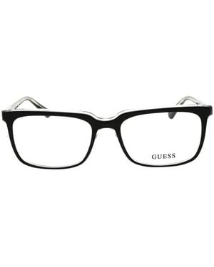 Guess Rectangle-Frame Glasses - Black