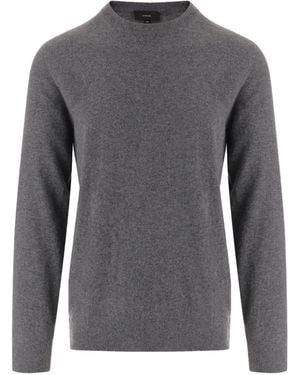 Vince Kaschmirpullover Mit Rundhalsausschnitt - Grau