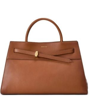 Veronica Beard Large Dash Structured Tote Bag - Brown