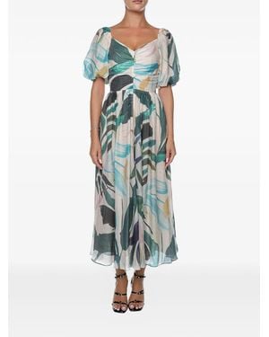 Ted Baker Vestido Moyla Con Manga Farol - Azul