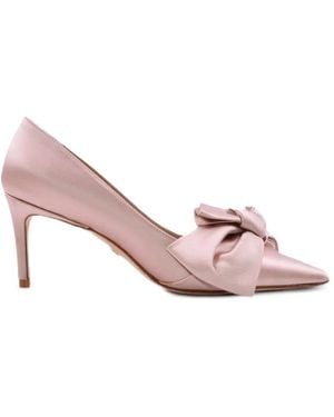 Stuart Weitzman Escarpins Pointus À Détail De Nœud - Pink