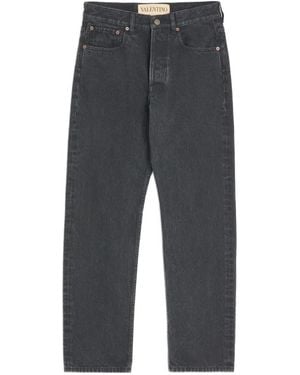 Valentino Garavani Low-Rise Jeans - Grey