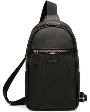 Bally Leather Sling Backpack - Black