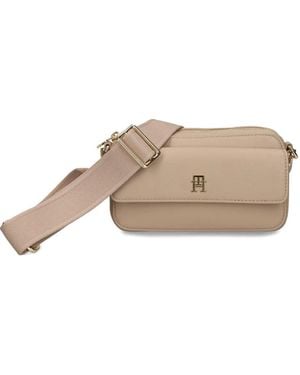 Tommy Hilfiger Flap-pocket crossbody bag - Natur