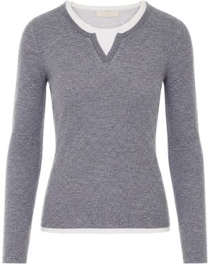 ELEH Sequin-Embellished Layered-Effect T-Shirt - Blue