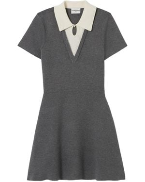 Claudie Pierlot Gebreide Jurk Met Polokraag - Zwart