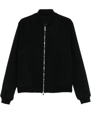 Costumein Zip-Up Bomber Jacket - Black