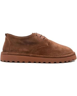 Marsèll Sancrispa suede derby shoes - Marrón