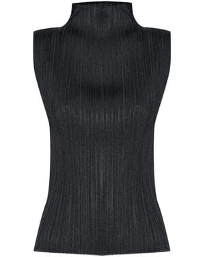 トップス PLEATS PLEASE High Neck Pleats Tunic - トップス
