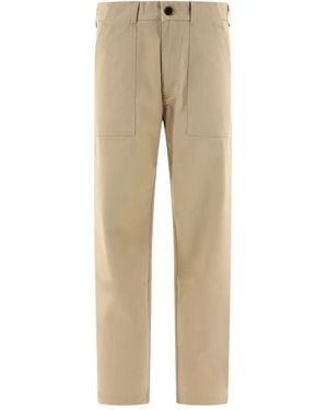 ANDBLUE Patch-Pockets Trousers - Natural