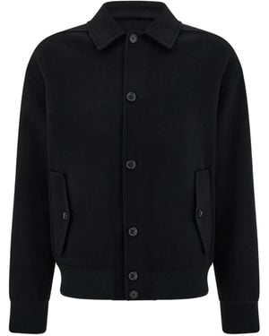 Ferragamo Wool And Cashmere Blouson - Black