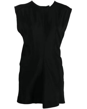Studio Nicholson Garda Gathered Tank Top - Black
