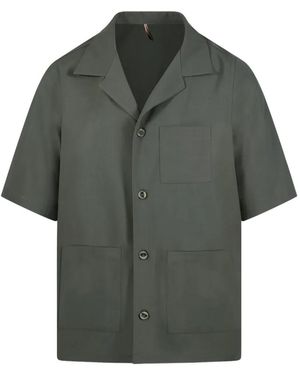 Santaniello Patch-Pocket Short-Sleeve Shirt - Grey