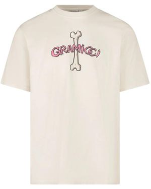 Gramicci Logo-Print Cotton T-Shirt - White