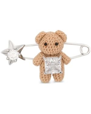 YVMIN Brosche Mit Teddy Und Stenr - Mettallic