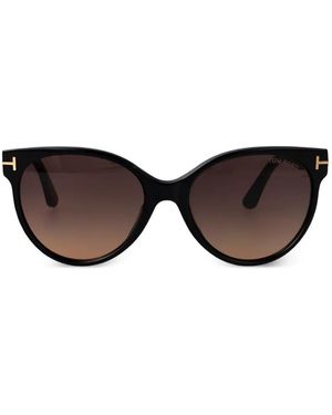 Tom Ford Tallulah Cat-Eye Sunglasses - Black