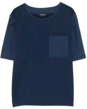 Margittes Patch-Pocket Short-Sleeve T-Shirt - Blue