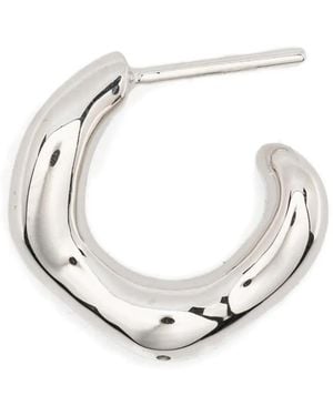 Maria Black Small Anil Hoop Earrings - White