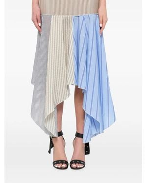 JW Anderson Asymmetric Midi Skirt - Blue